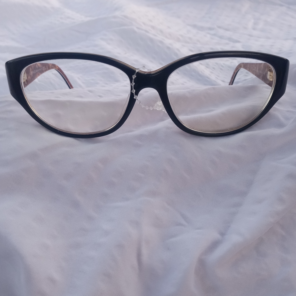 Versace Black Cat-Eye Glasses